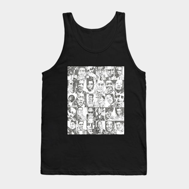 Blues Musicians Collection Tank Top by marianasantosart